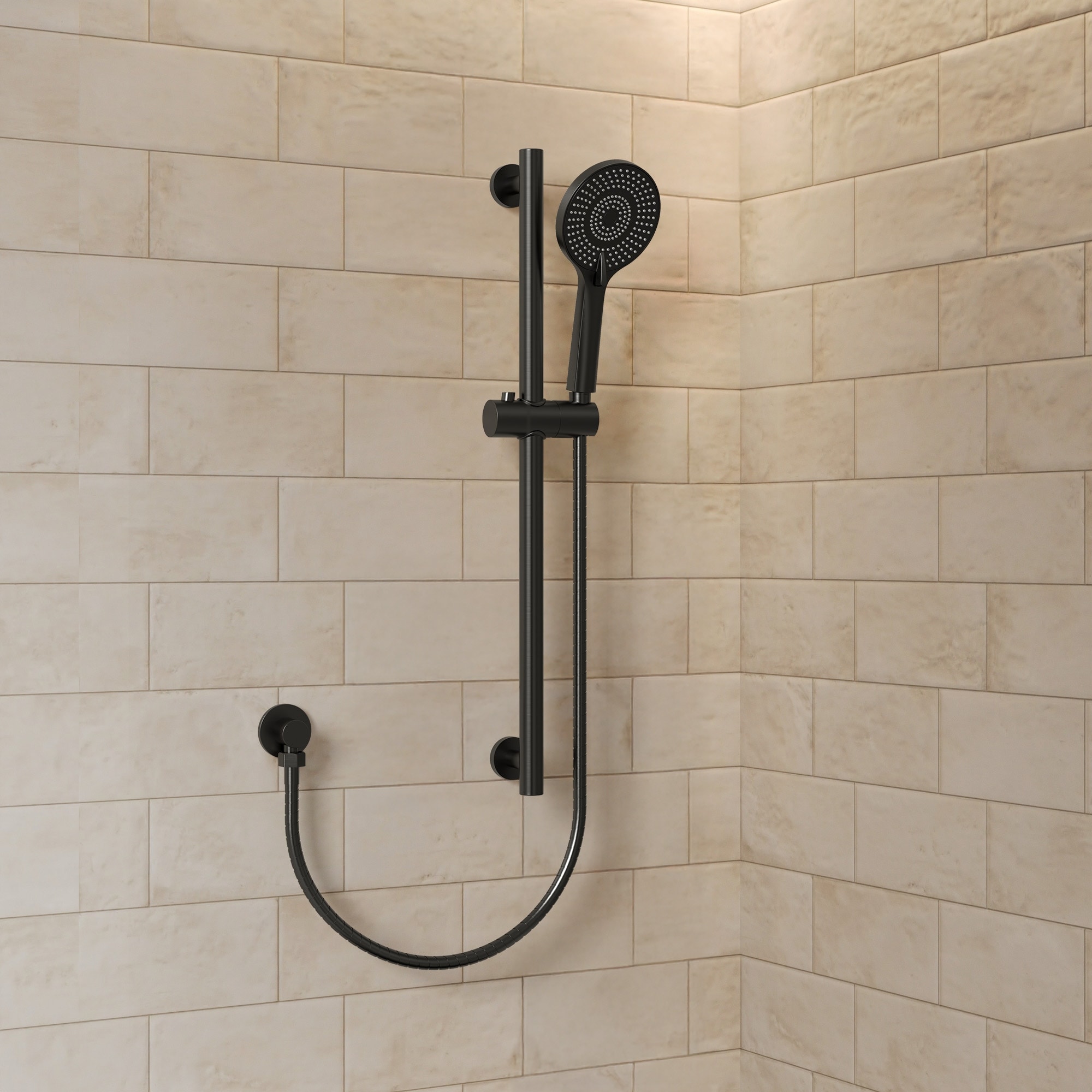 GRANDJOY Multi-Function Handheld Shower Set with Adjustable Slide Bar