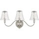 preview thumbnail 2 of 5, McKinney 3-Light Brushed Nickel Bath Light
