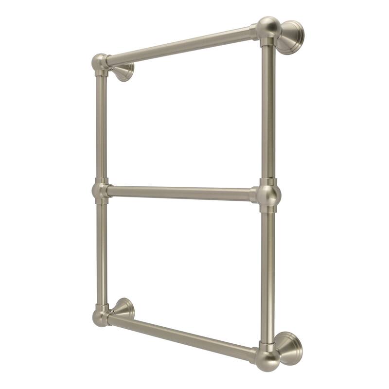 Kingston Brass DTC24183 Maximilien 18" Wall Mount 3-Tier Towel Rack - Brushed Nickel