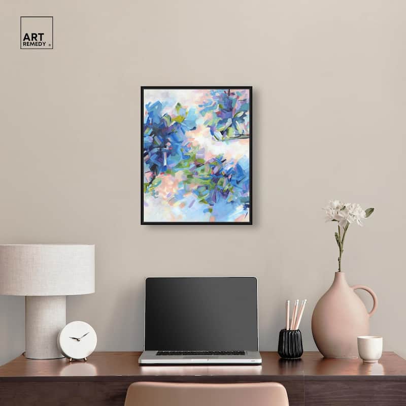 Blue Botanicals Canvas by Art Remedy
