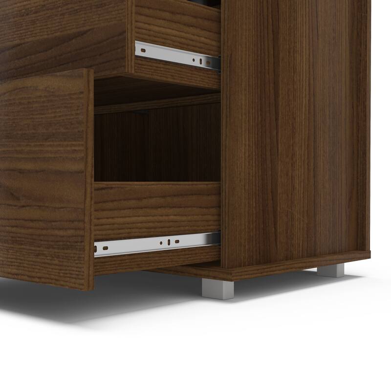 Polifurniture Madison Modern 2 Drawer Nightstand