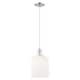 Option Gloss White Shade / Brushed Satin Nickel