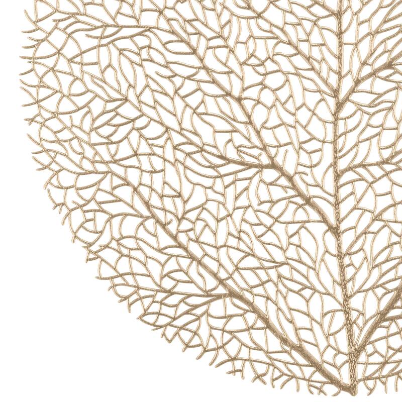 Home Details 4 Pack Round Tree Laser Cut Placemat
