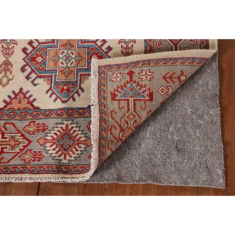 Kazak Oriental Accent Rug Handmade Beige Wool Carpet - 3'3"x 5'1"