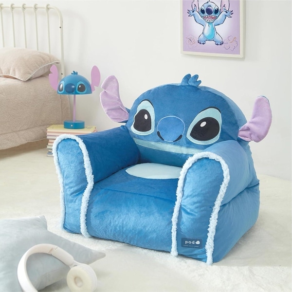 Disney Stitch Bean Bag Chair, Polyester, 17.5