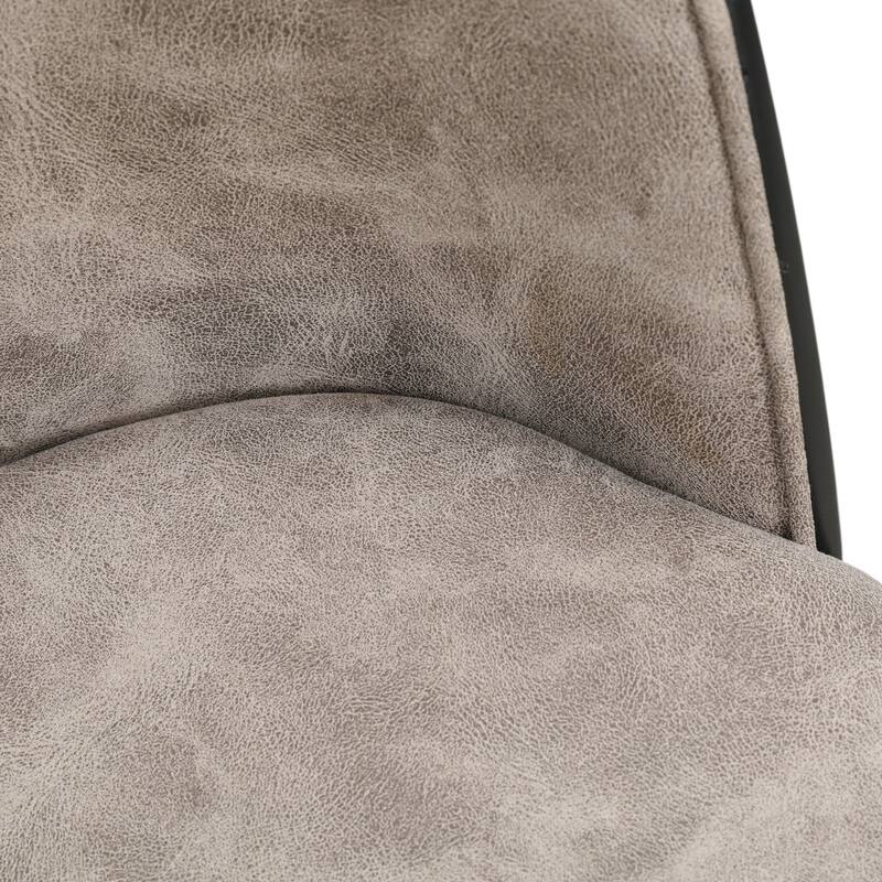 Zayle 7-Piece Dining Set 55-Inch Rectangular White Sintered Stone Dining Table and 6 Dining Side Chairs