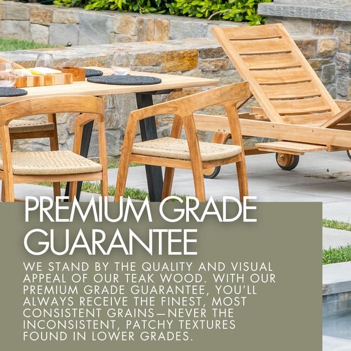 Nordic Teak Natural Wood Outdoor Rectangular Dual Folding Balcony Table - 51" - 51" x 25.5" x 28.74"