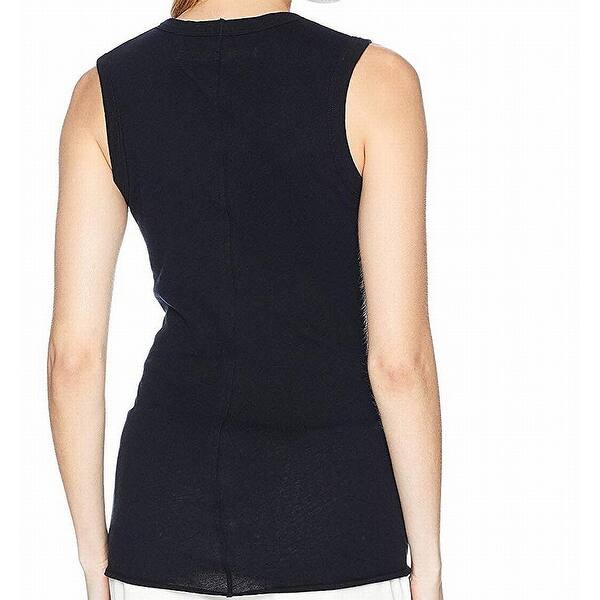 Shop Enza Costa Women S Top Deep Black Size Small S Muscle Tank