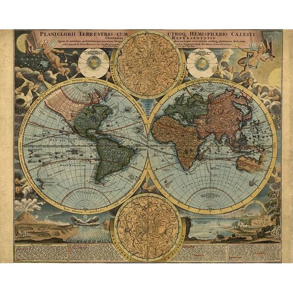 Traveler's Globe Wall Mural On Sale Overstock 34648258