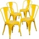 preview thumbnail 104 of 164, Metal Indoor/ Outdoor Stackable Bistro Chair (Set of 4)