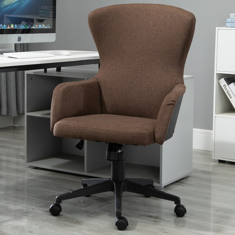 Vinsetto Ergonomic Rolling Office Desk & Computer Chair with 5 Castor ...