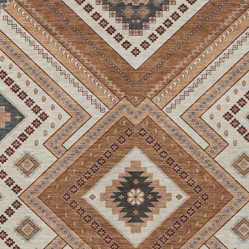 HomeRoots Tribal Transitional Rectangle Outdoor Rug