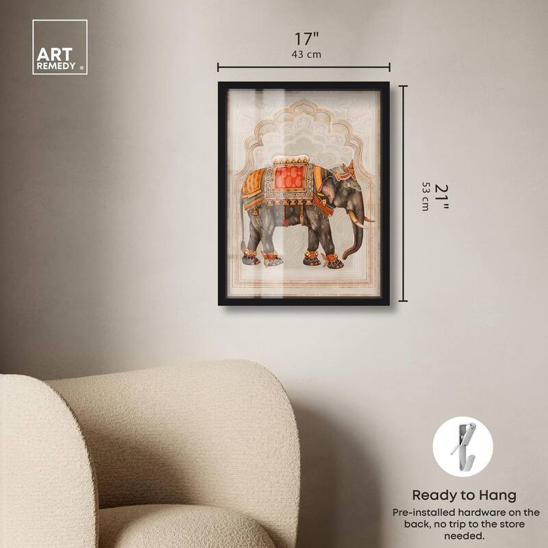 Elephant Queen Shadowbox by Art Remedy