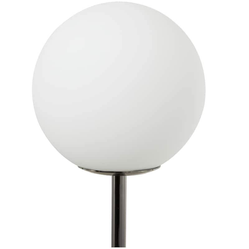 Marble Orb 2 Bulb Floor Lamp with Marble Base - 7"W x 16"L x 73"H