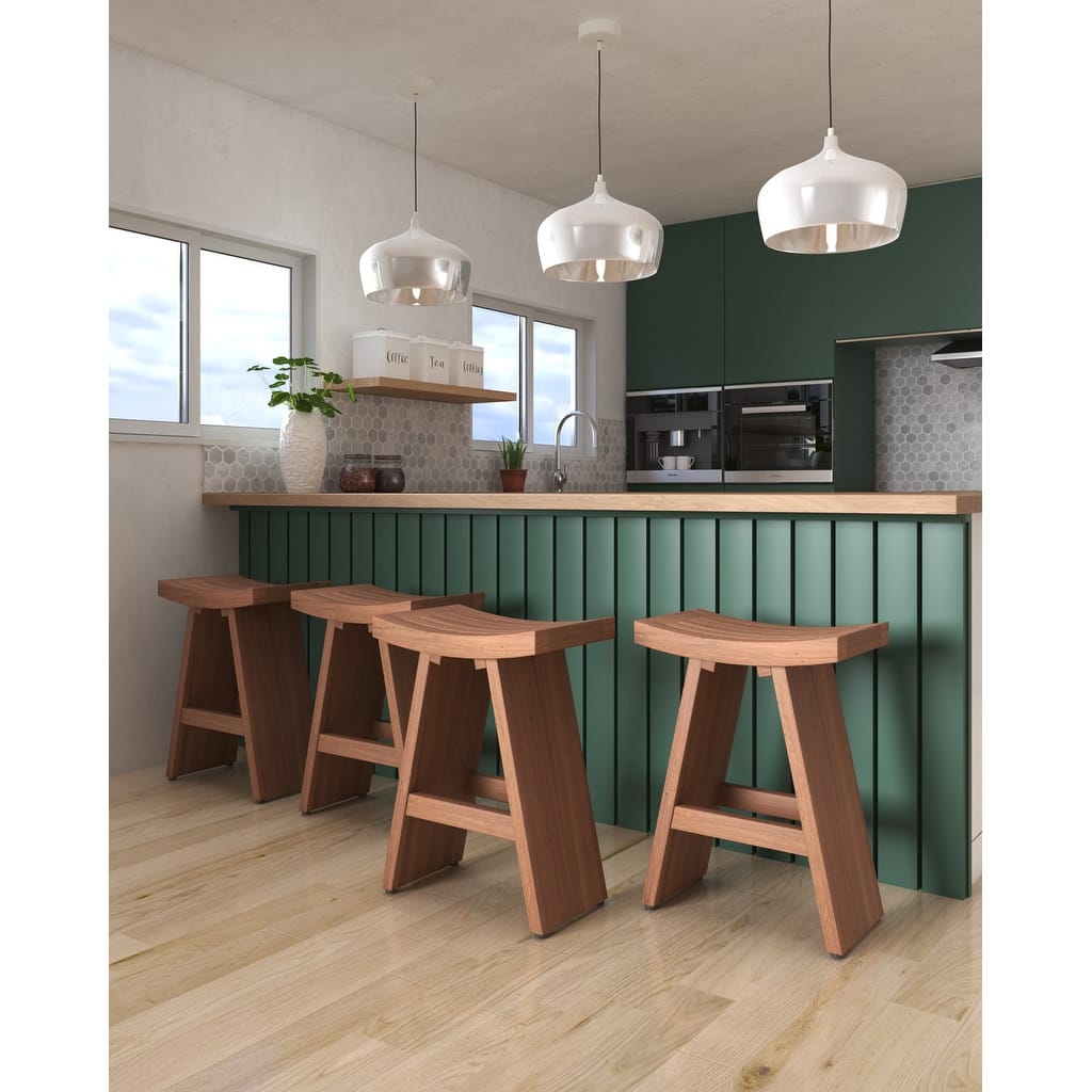 The Original 24" Tall Asia Teak Counter Stool
