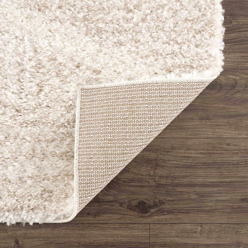Hauteloom Lux Shag Collection Moroccan Farmhouse Shaggy High Plush Pile Area Rug