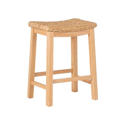 Christiansen Natural Backless Hyacinth Stool