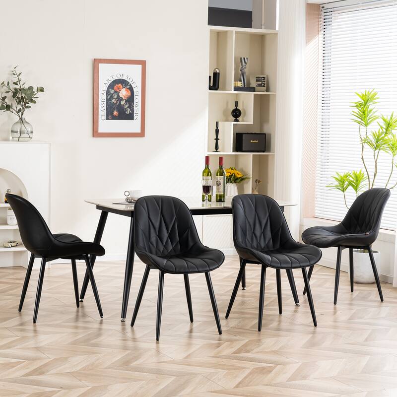Upholstered Dining Chairs Set of 2 Modern Kitchen Chairs