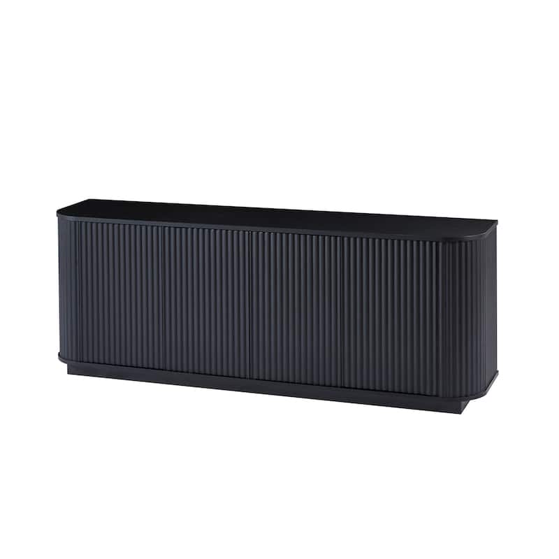 Sideboard Storage Cabinet TV Stand with wave pattern Buffet Cabinet