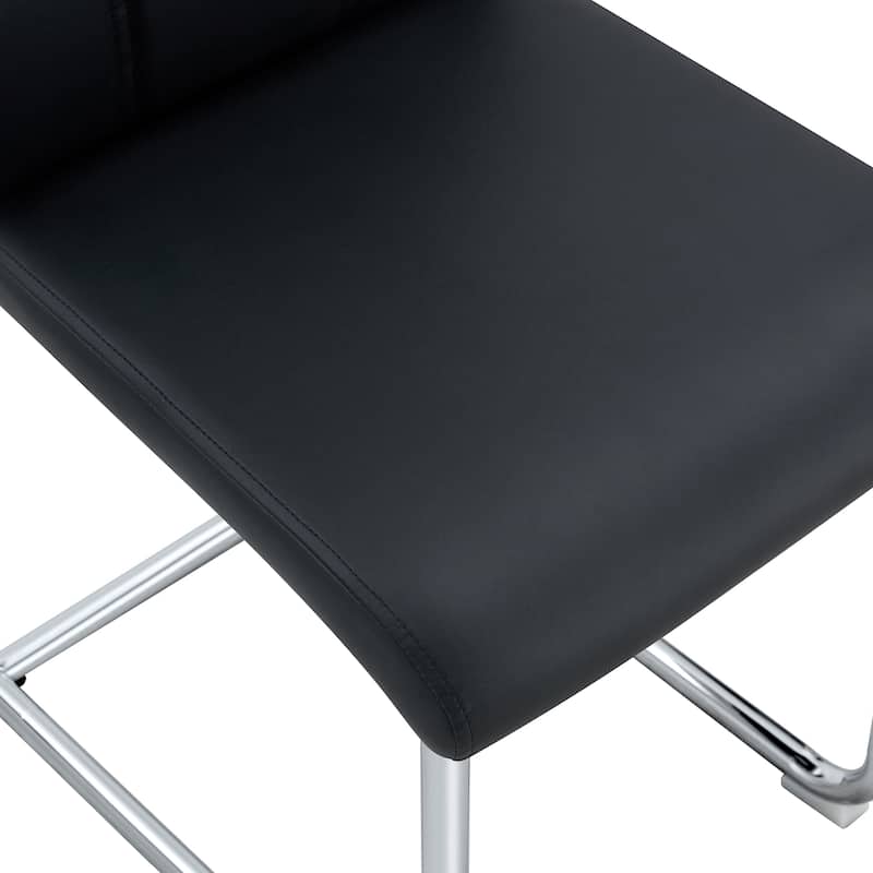 Roomfitters PU Dining Chairs with High Backrest and Sturdy Legs, Set of 4 for Kitchen or Dining Room Use