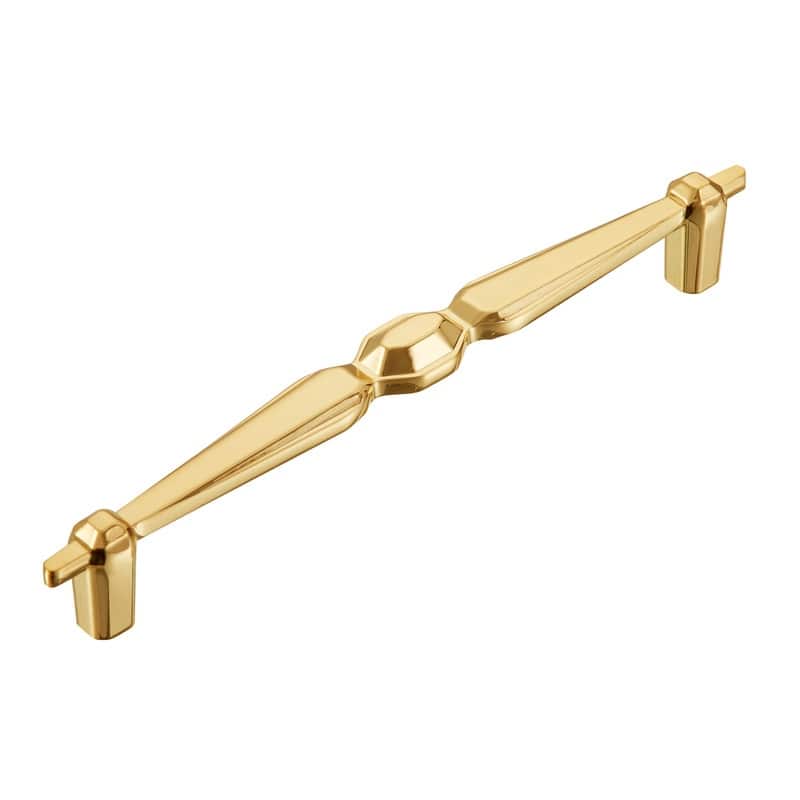 Utopia Alley Hanover Pull Handle-Polished Gold Drawer Drop Pull Handles, 6.3" Center to Center