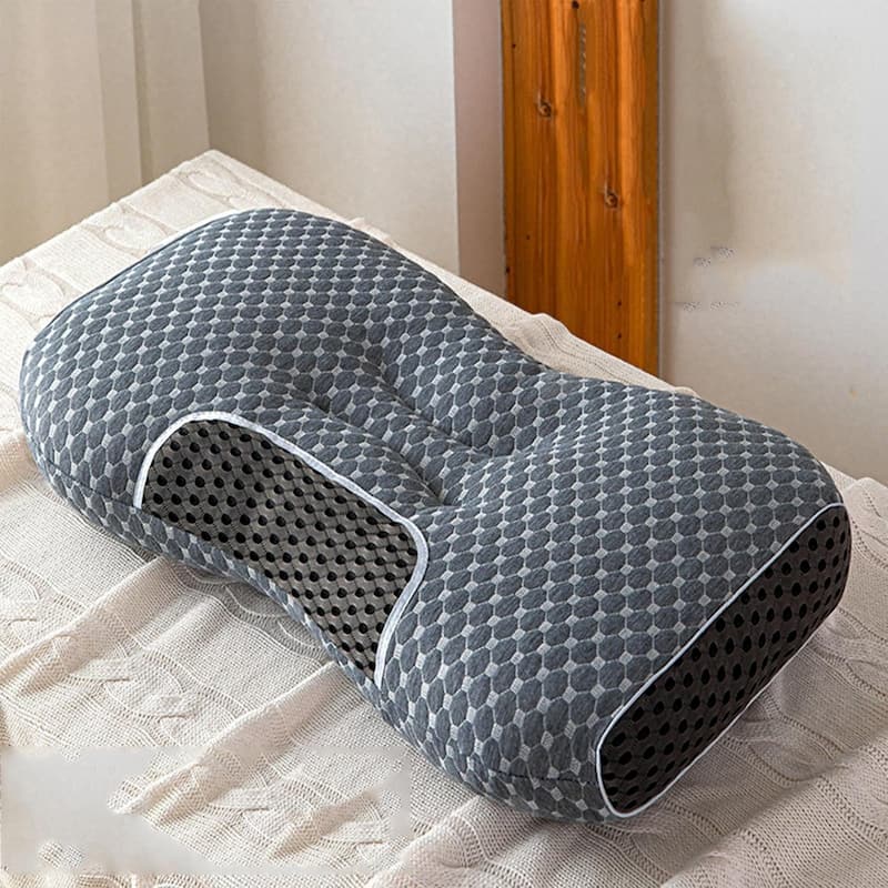 Ergonomic Cervical Neck Pillows Set of 2, Orthopedic Contour Support with Washable Covers