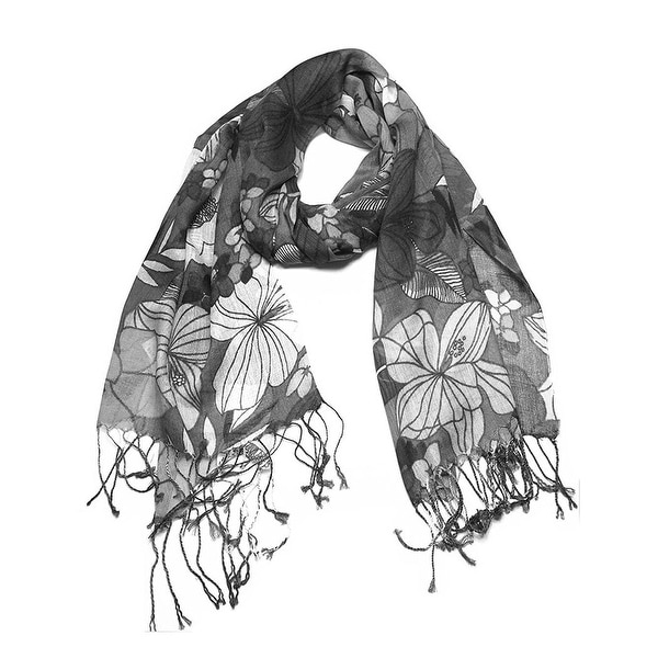 Women's Fashion Floral Soft Wraps Scarves. Opens flyout.