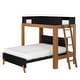 preview thumbnail 6 of 21, Max & Lily Mid-century Twin over Full L-shaped Bunk Bed with Ladder