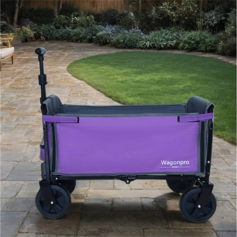Convertible Steel Folding Camping Wagon Cart,Storage Compartment
