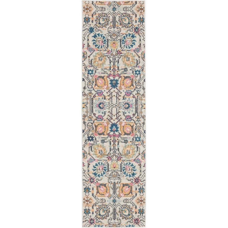 Nourison Passion Boho French Country Floral Area Rug.