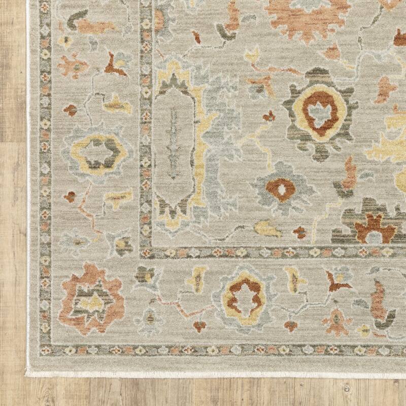 Kellan Vintage Bohemian Grey/ Multi Area Rug-