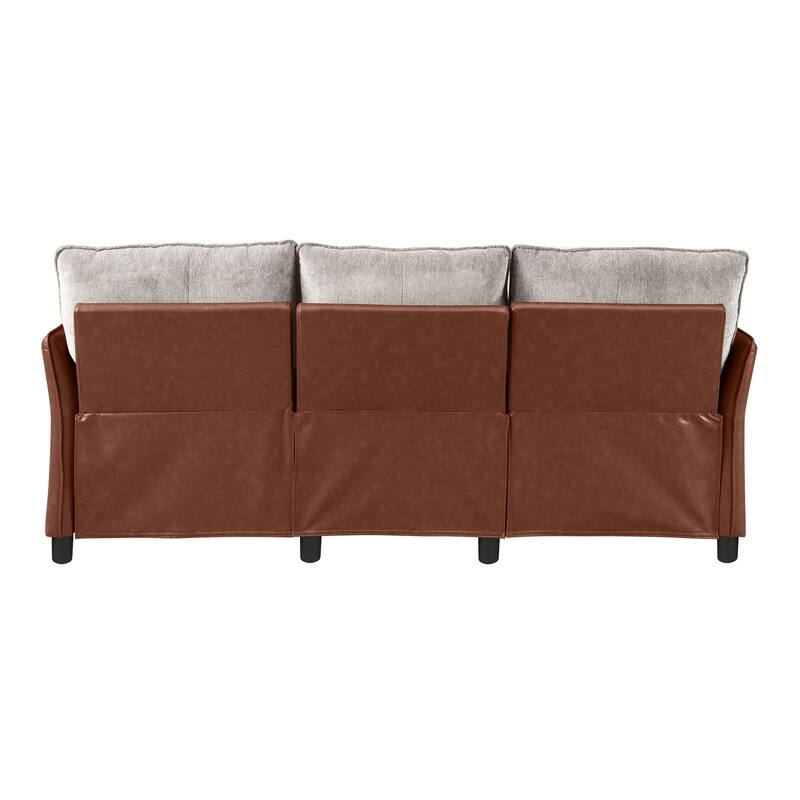 3 Seater Modern Soft Upholstered Power Reclining Sofa for Living Room