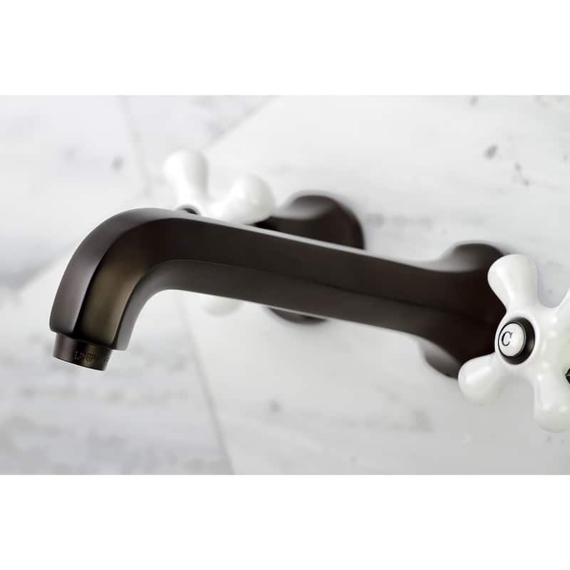 Kingston Brass Metropolitan Wall Mounted Tub Filler with Porcelain