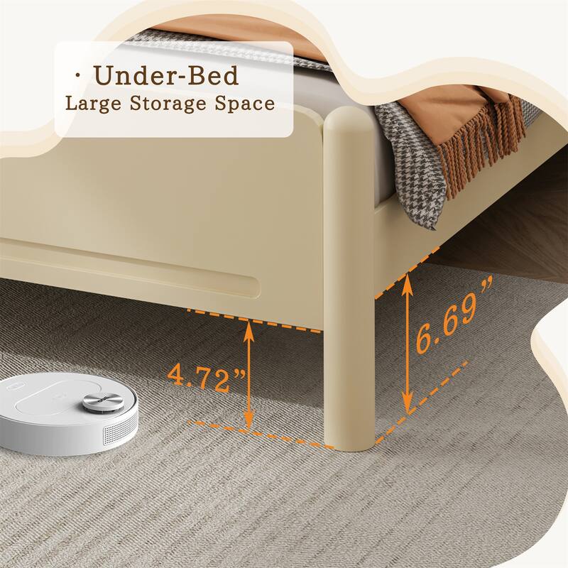 King Size Wood Bed Frame,Wood Platform Bed