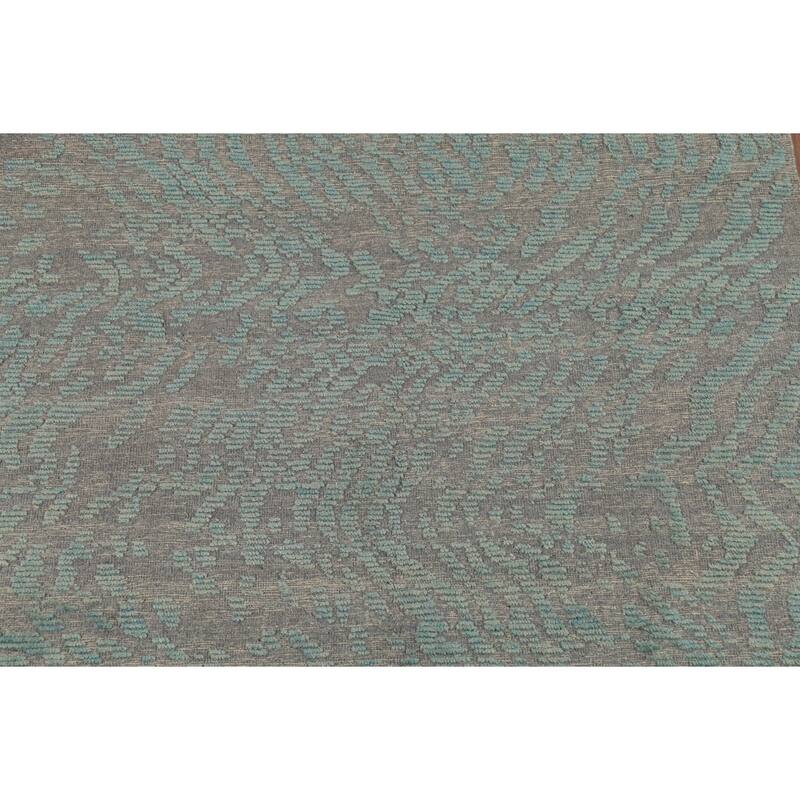 Moroccan Abstract Area Rug Handmade Wool Carpet - 6'0"x 9'1"