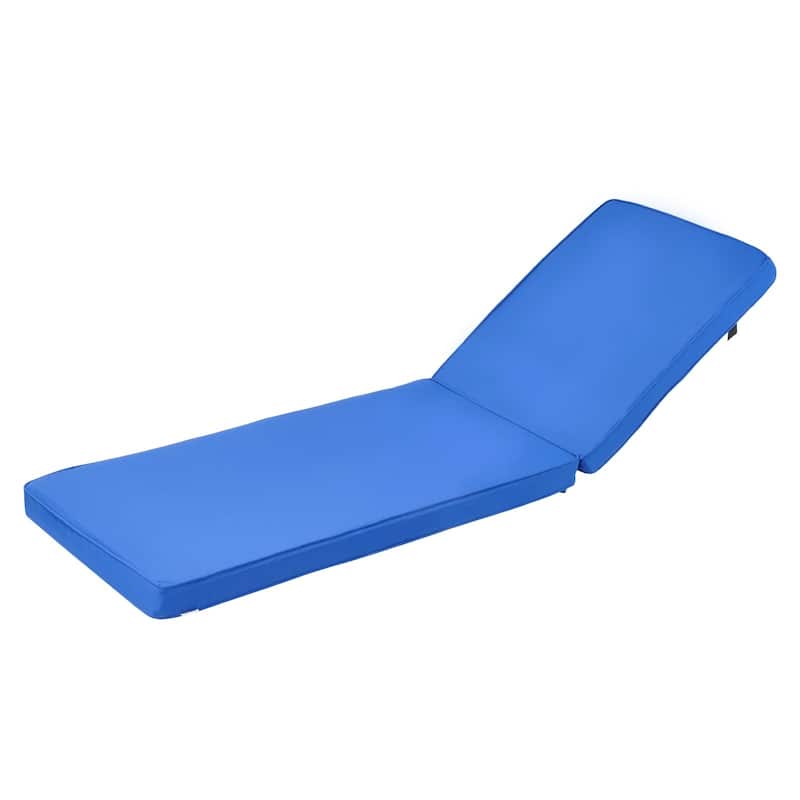 Patio Chaise Lounge Cushion with High Resilience Foam and Fade Resistant Ties for Outdoor - 72.04 x 21 x 2.95 in