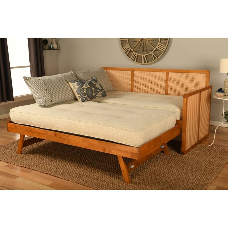 Somette Abaco Pop Up Trundle in Honey Finish (Mattress Not Included)