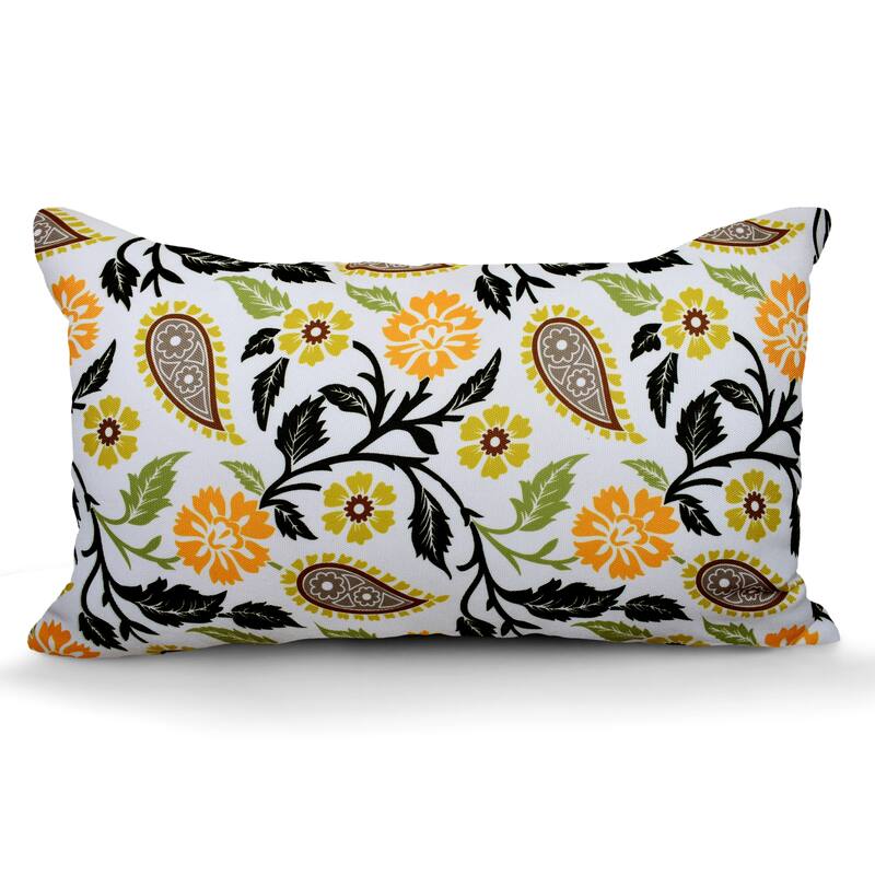Decorative Indoor/Outdoor Weatherproof Throw Pillows with Inserts for Your Patio Furniture, Chairs, Indoor Décor - 12x20 Inches