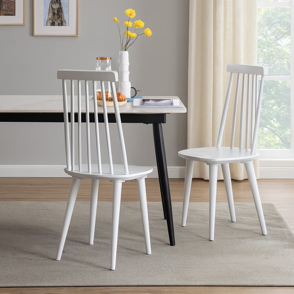 Burris 17"Wide Spindle Wood Dining Chairs