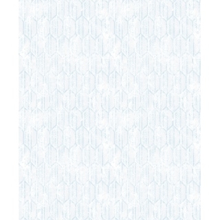 Brewster Kendall Teal Honeycomb Geometric Wallpaper - 21in x 396in x 0.025in