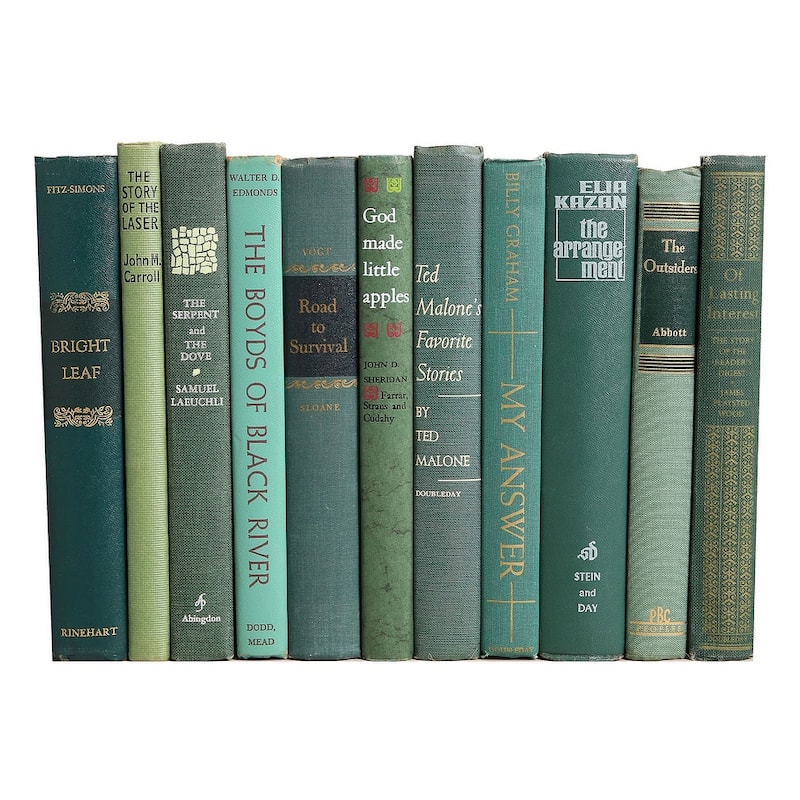 Books Green Decorative Accessories: Vintage Boxwood ColorPak