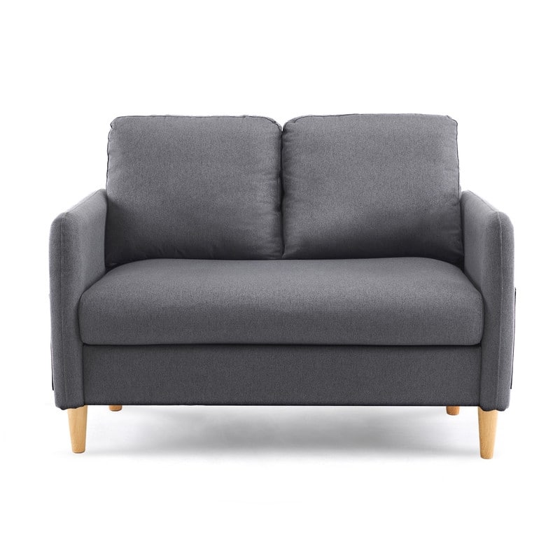 47 in. Modern Comfy Couch Loveseat with Side Storage For Living Room