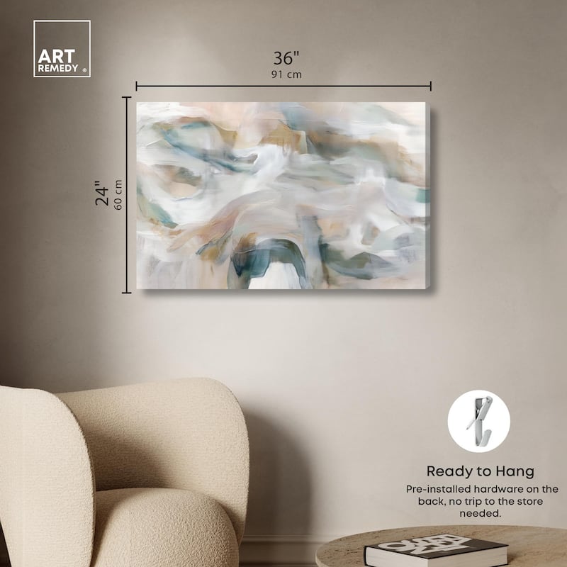 Whispering Colors IV Canvas by Art Remedy, Gallery Wrapped