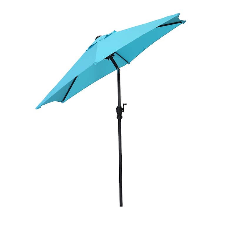 Ainfox 7.5ft Patio Umbrella Outdoor Umbrella Tilt Multi-color Without Base