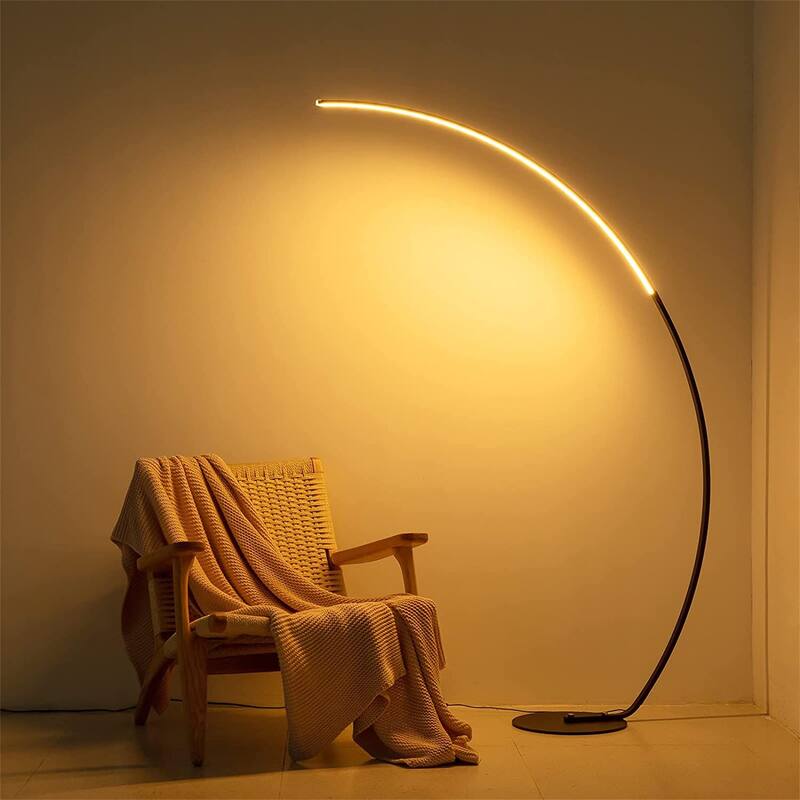 Modern Curve Floor Lamp with Remote Control