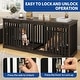 preview thumbnail 27 of 38, Moasis Extra Large Dog Crate Furniture with Sliding Doors