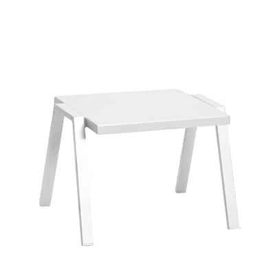 Panama Jack Mykonos End Table with Glass - 22"L x 18"W x 16"H