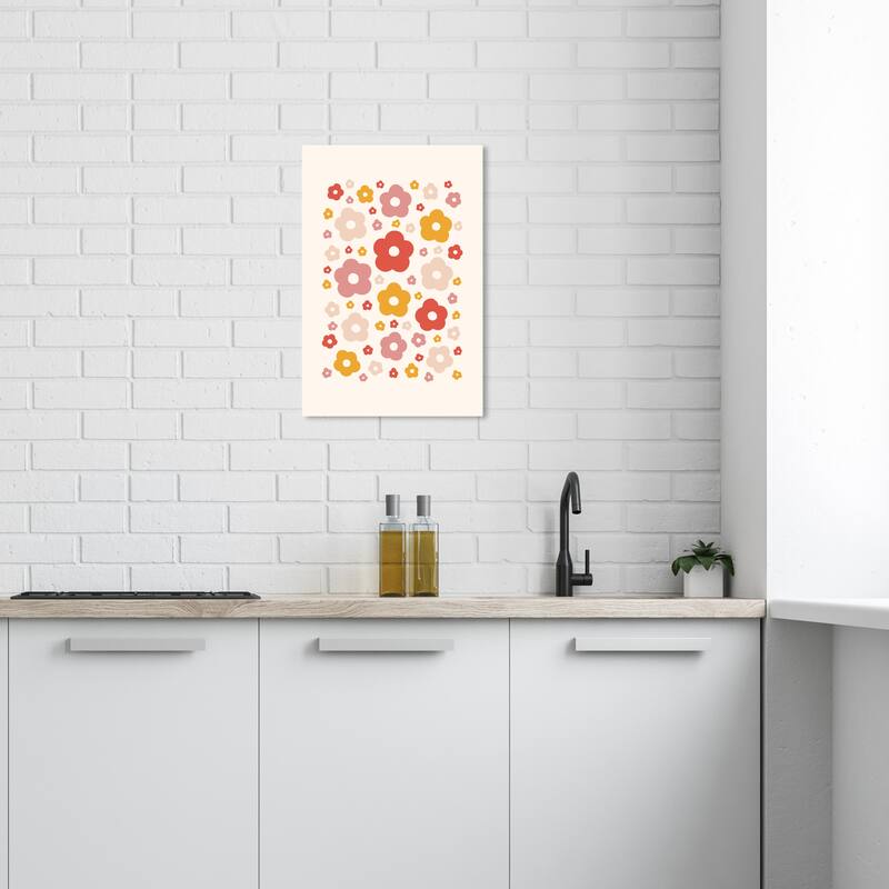 Wynwood Studio Canvas Floral and Botanical Little flowers White and Ivory Modern & Contemporary Wall Art Canvas Print - 16 x 24