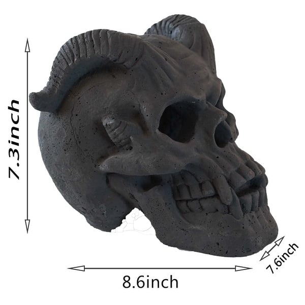 Refractory Materials Fireproof Imitated Human Fire Pit Skulls Gas Log