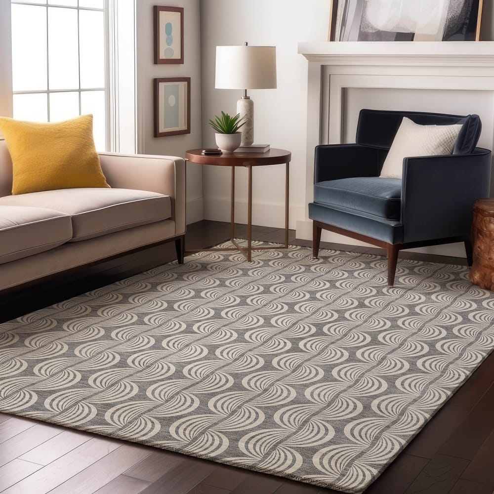 Premium Washable Super Soft Transitional Scallop Mayfield Rug